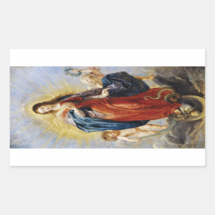 Adesivo Retangular Pintura de Peter Paul Rubens da concepção