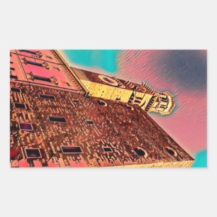 Adesivo Retangular Pintura em arquitetura na Itália