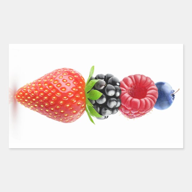 Adesivo Retangular Pirâmide Berries (Frente)