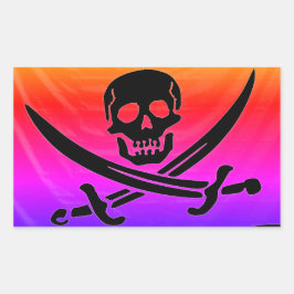 Adesivo Retangular Pirata