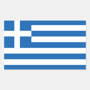 Adesivo Retangular Piscina - bandeira nacional grega