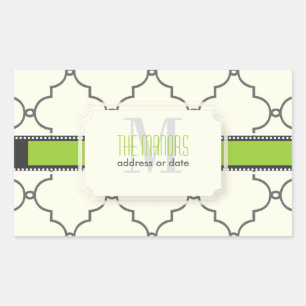 Adesivo Retangular PixDezines treliça marroquina/cores DIY