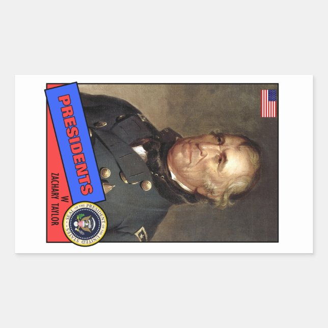 Adesivo Retangular Placa de baseball Zachary Taylor (Frente)