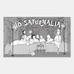 Adesivo Retangular Placa Saturnalia de Amarantus