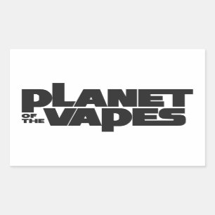 Adesivo Retangular Planeta dos vapes