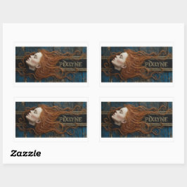 Adesivo Retangular Plumita Voladora Sticker Sheet