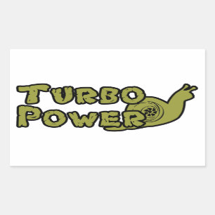 Adesivo Retangular Poder de Turbo