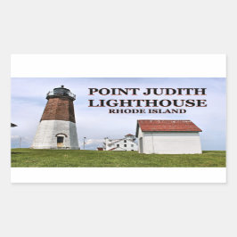 Adesivo Retangular Point Judith Lighthouse, Rhode Island Stickers