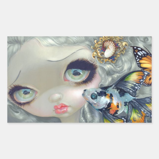 Adesivo Retangular “Poissons Volants: La Coiffure” bordador (Frente)