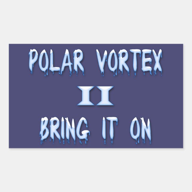 Adesivo Retangular Polar Vortex II Traga-o (Frente)