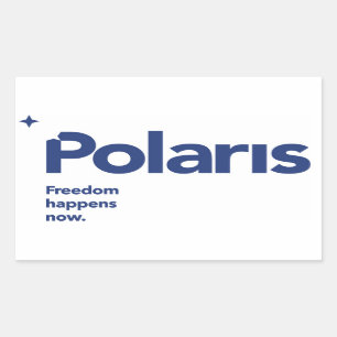 Adesivo Retangular Polaris Sticker