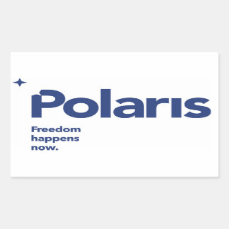 Adesivo Retangular Polaris Sticker