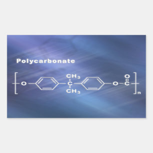 Adesivo Retangular Policarbonato PC Lexan