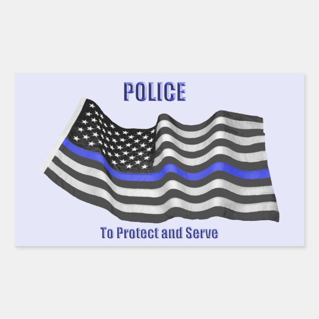 Adesivo Retangular Polícia (Frente)
