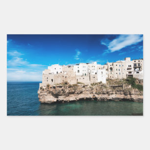 Adesivo Retangular Polignano a Mare houses em Puglia