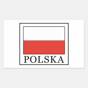 Adesivo Retangular Polska