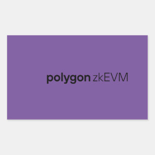 Adesivo Retangular Polygon zKEVM sticker