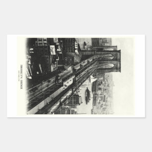 Adesivo Retangular Ponte Brooklyn 1900