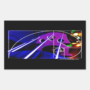 Adesivo Retangular Ponte e cordas do violoncelo com espiral de