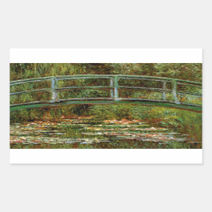 Adesivo Retangular Ponte Japonesa Francesa Monet Giverney