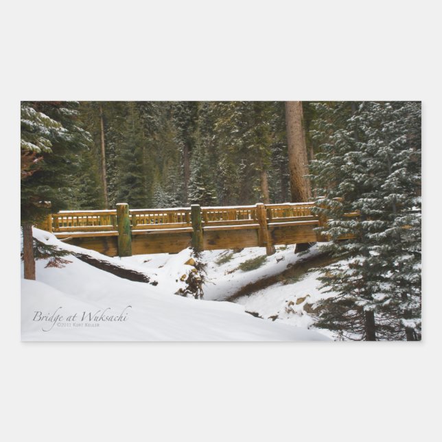 Adesivo Retangular Ponte no Wuksachi Rettangle Sticker (Frente)