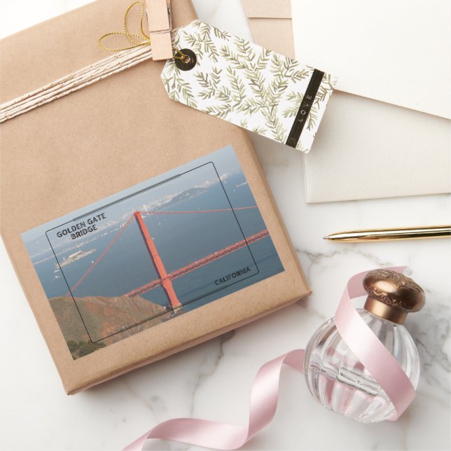 Adesivo Retangular Ponte ouro Gate (Presentear)