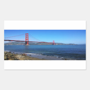 Adesivo Retangular Ponte ouro - São Francisco, Califórnia