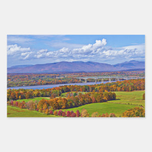 Adesivo Retangular Ponte Rhinecliff no outono