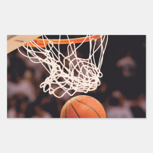 Adesivo Retangular Pontuação de Basquete