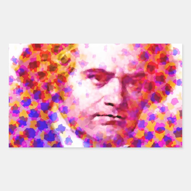 Adesivo Retangular Pop Beethoven (Frente)