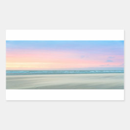 Adesivo Retangular pôr do sol de abstrato na praia em Haia