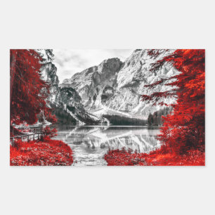 Adesivo Retangular Porta do Céu: Lixo Vermelho de Cor