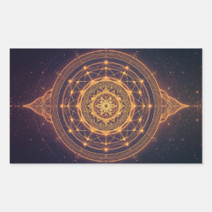 Adesivo Retangular Portal da Luz Infinita – Uma Mandala Sagrada