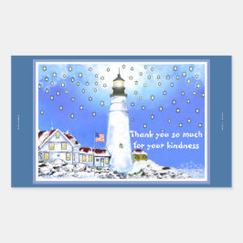 Adesivo Retangular Portland Head Light Stickers #4 de Bonhovey
