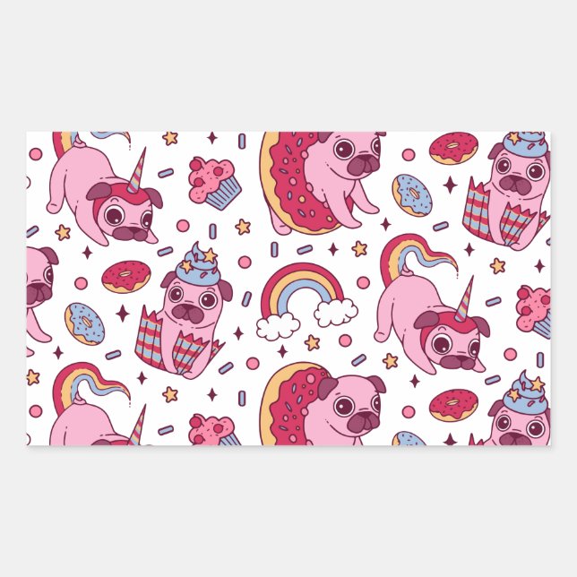 Adesivo Retangular Postcard (Frente)