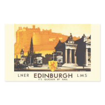 Poster de Viagens vintage fina LNER do Edimburgo