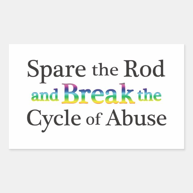 Adesivo Retangular Poupe o abuso (Frente)