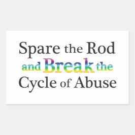 Adesivo Retangular Poupe o abuso