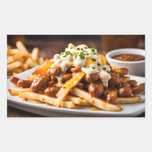 Adesivo Retangular Poutine