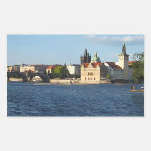 Adesivo Retangular Praga / Cartazes personalizados da Praha