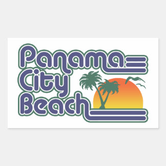 Adesivo Retangular Praia da Cidade do Panamá