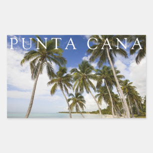 Adesivo Retangular Praia em Punta Cana República Dominicana