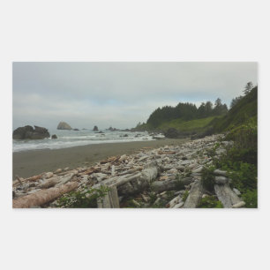 Adesivo Retangular Praia Oculta I no Parque Nacional de Redwood