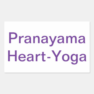 Adesivo Retangular Pranayama Heart Yoga Peace Om Hankamer Artjunkhaus