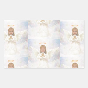 Adesivo Retangular Praying do anjo