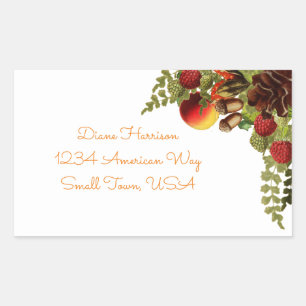 Adesivo Retangular Preencher Rótulo do Fruta