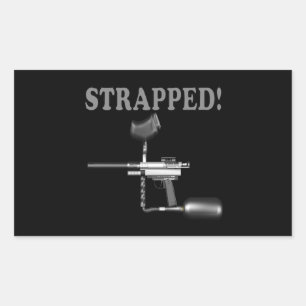 Adesivo Retangular Prendido com correias