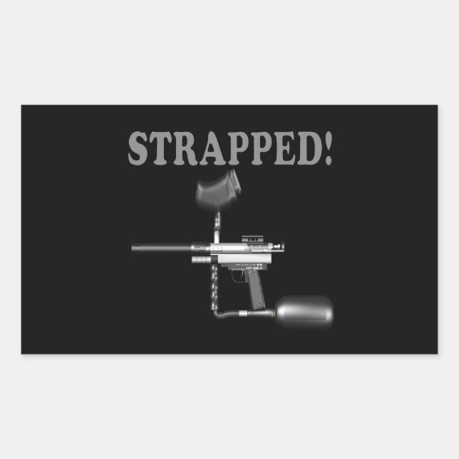 Adesivo Retangular Prendido com correias (Frente)