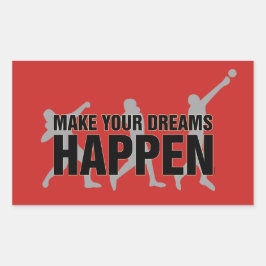 Adesivo Retangular Presente de agulhas de depósito de gargalo na pist