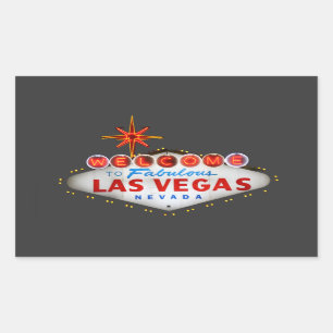 Adesivo Retangular Presentes de Las Vegas